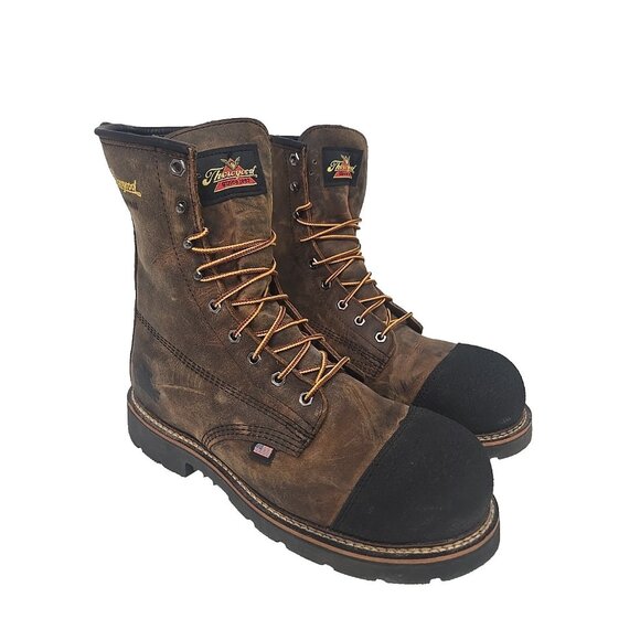 Thorogood Men's 8" Composite Toe WP Work Boot (U.S.A.) 804-4237 Brown Size 11 2E - Picture 1 of 8